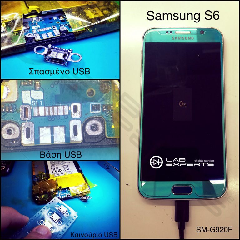 Αντικατάσταση βύσματος φόρτισης USB σε Samsung S6