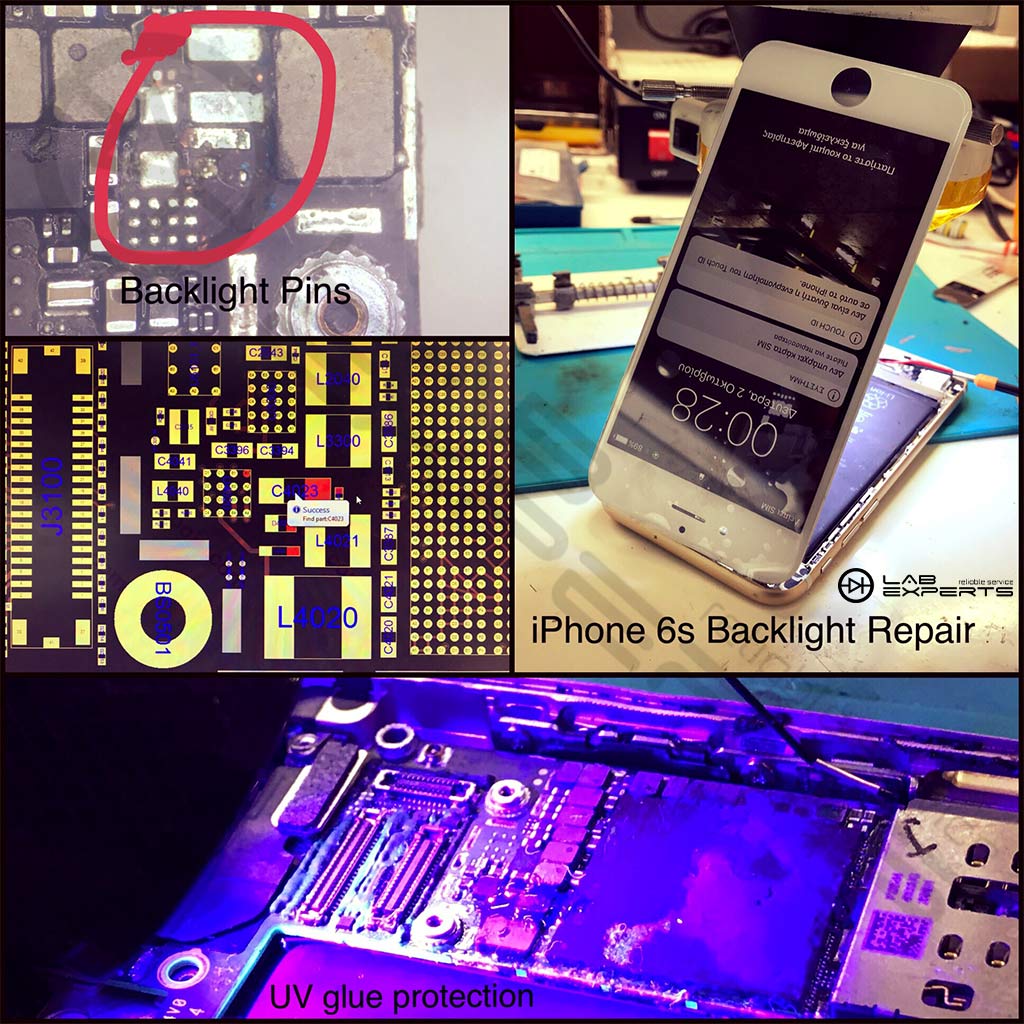 Επισκευή backlight inverter σε iPhone 6s