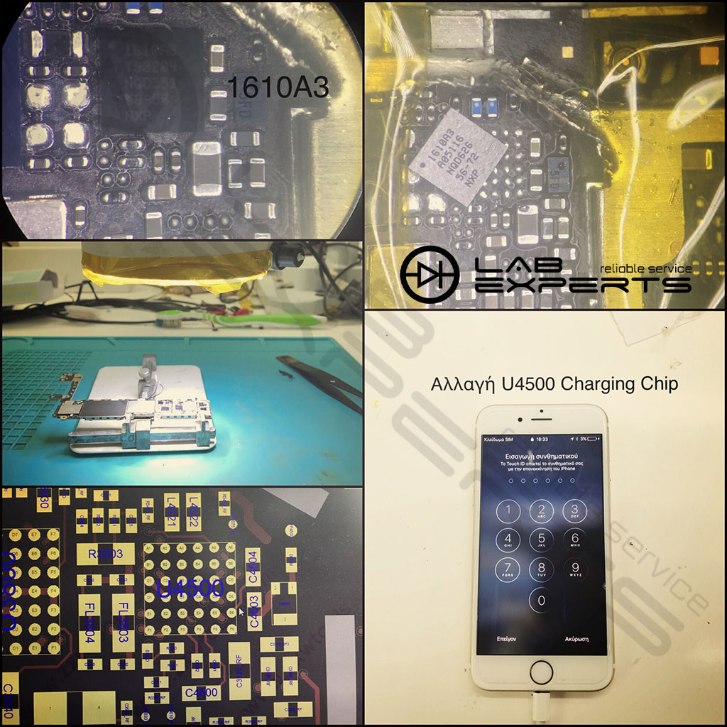 Επιδιόρθωση USB Chip Φόρτισης σε iPhone 6s