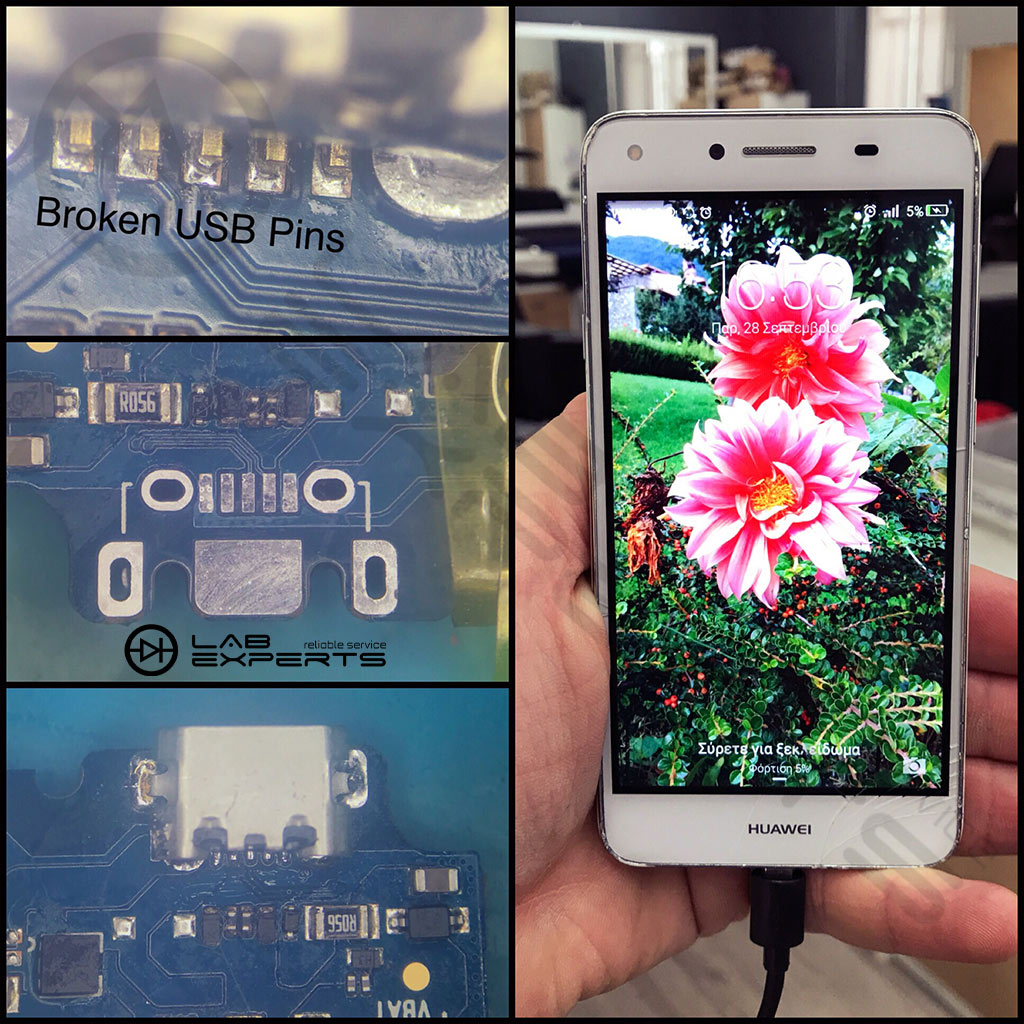Αλλαγή βύσματος USB σε Huawei Y5 II