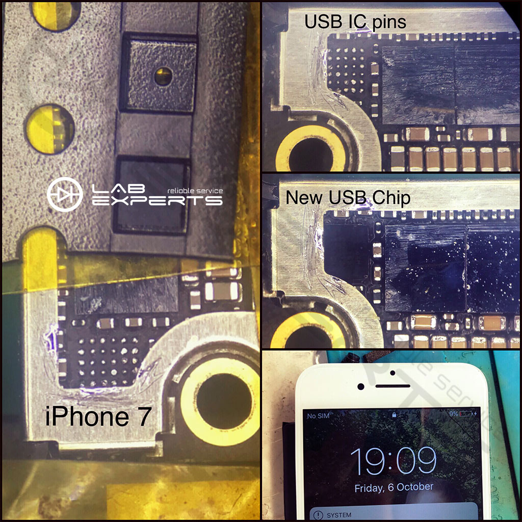 Επισκευή USB Chip Φόρτισης U2 σε iPhone 7